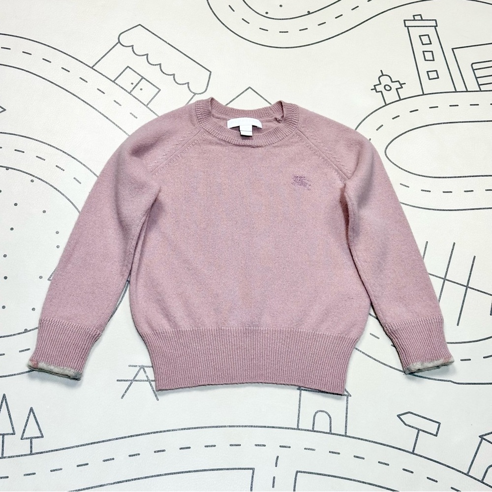 🎉Host Pick: Burberry Light Pink Cashmere Crew Neck Sweater